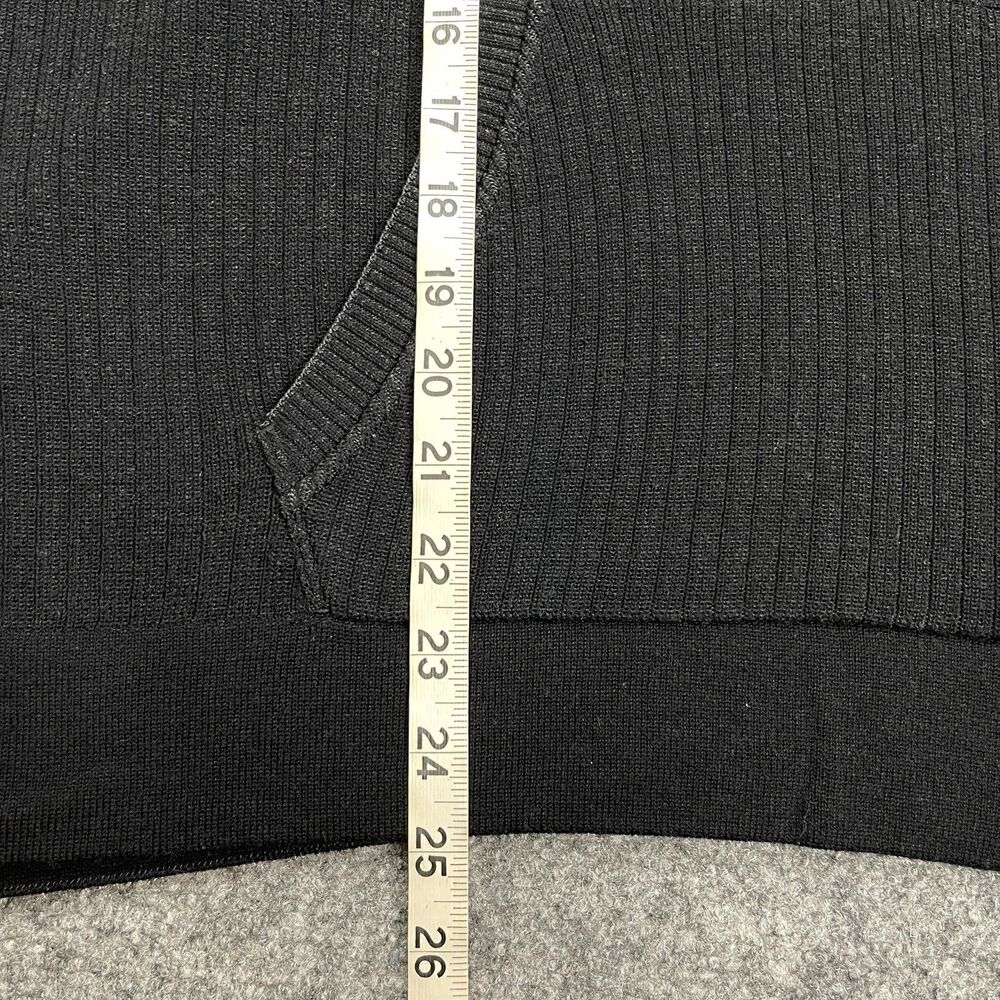 Gymshark Pause Knitwear Sweater Hoodie Womens XL Oversized Ribbed Black - Picture 11 of 12